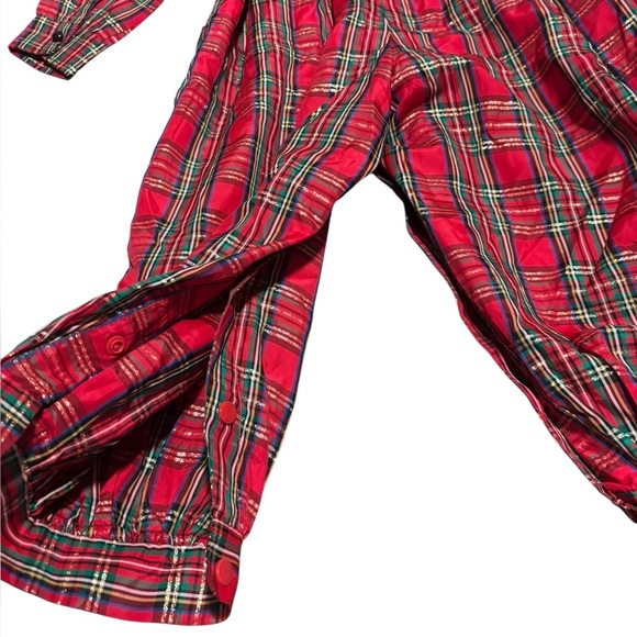 Vintage Isabel Garreton Red tartan romper size 3 - Picture 8 of 10
